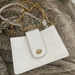 White chained Crossbody purse